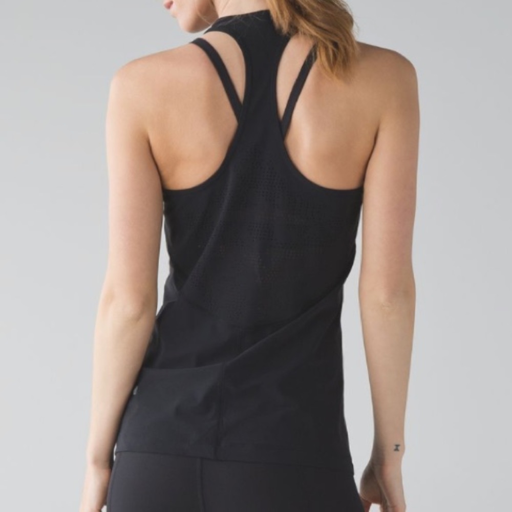 Lululemon Cool Racerback Tank Lace Black
